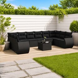 Compact and Stylish 11-Piece Garden Sofa Set