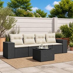Compact 5-Piece Garden Sofa Set for Outdoor Use