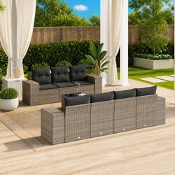 Compact 8 Piece Garden Sofa Set for Outdoor Relaxation