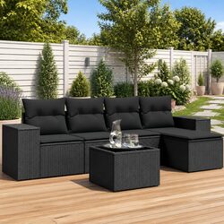 6 Piece Garden Sofa Set: Elegant and Efficient