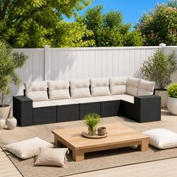 Compact and Stylish 6 Piece Outdoor Sofa Set