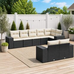 Compact and Stylish 8 Piece Garden Sofa Set