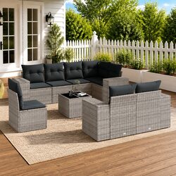 9 Piece Outdoor Sofa Set