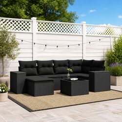 Stylish 7 Piece Garden Sofa with Modular Design