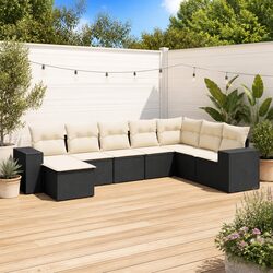 Compact 8-Piece Outdoor Sofa Set with Easy Care Features