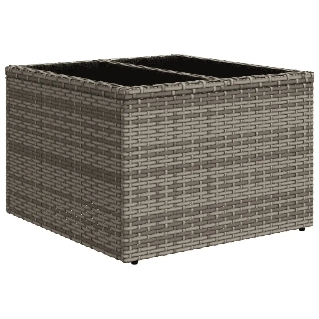 Garden Sofa Set 10 Piece Outdoor Furniture Grey Poly Rattan Patio Lounge