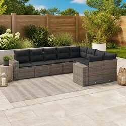 Compact and Stylish Grey Modular Garden Sofa Set