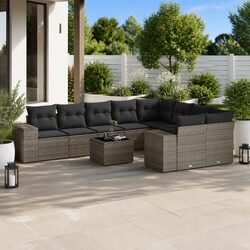 Compact and Modern 10-Piece Garden Sofa Set