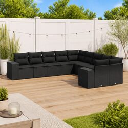 Compact 10-Piece Garden Sofa Set for Your Outdoor Needs
