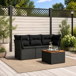 4 Piece Outdoor Garden Sofa Set - Compact & Reliable