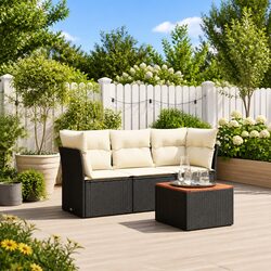 Compact 4 Piece Garden Sofa Set for Stylish Outdoors