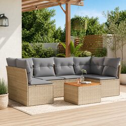 7 Piece Garden Sofa Set: Simplified Outdoor Comfort