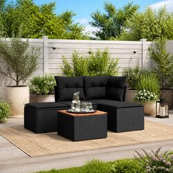 Compact 5 Piece Outdoor Sofa Set with Features