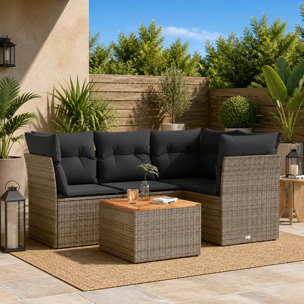 5 Piece Garden Sofa Set for Outdoor Enjoyment