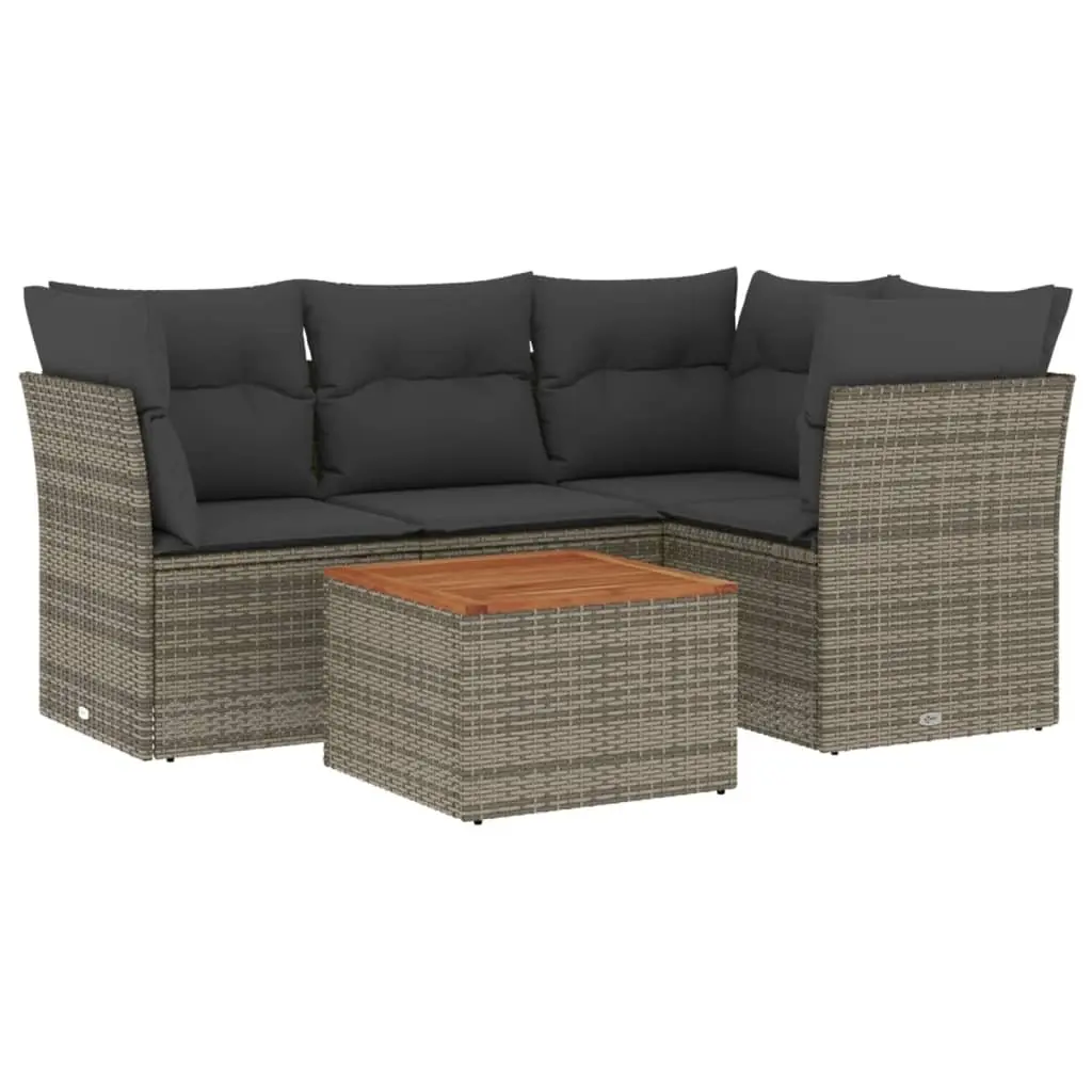 5 Piece Garden Sofa Set for Outdoor Enjoyment