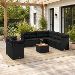 10 Piece Garden Sofa Set — Compact & Stylish