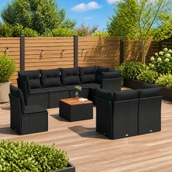 Discover a Cozy 9 Piece Garden Sofa Set for Your Patio