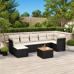 Concise 8 Piece Garden Sofa Set - Modular & Stylish