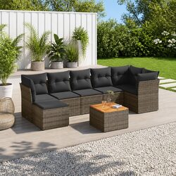 8-Piece Garden Sofa Set: Comfortable Outdoor Seating