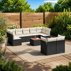 Compact and Comfortable 10-Piece Garden Sofa Set