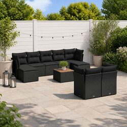 Concise 10-Piece Outdoor Sofa Set - Durable and Modular