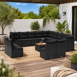 Compact and Reliable 14-Piece Outdoor Sofa Set