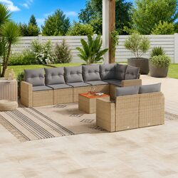 Compact and Stylish 9-Piece Garden Sofa Set