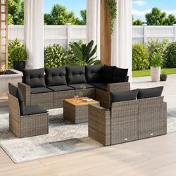 9 Piece Garden Sofa Set for Outdoor Relaxation