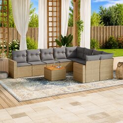 Your New Outdoor Lounge: 10-Piece Sofa Set