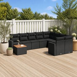 Concise 10 Piece Modular Garden Sofa Set