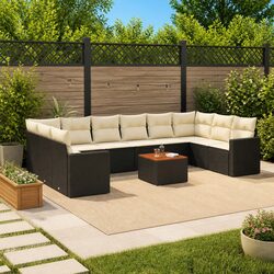 Compact and Efficient 11-Piece Garden Sofa Set