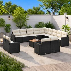 Concise and Confident 14-Piece Garden Sofa Set