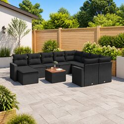 Compact 11 Piece Outdoor Garden Sofa Set for Any Occasion