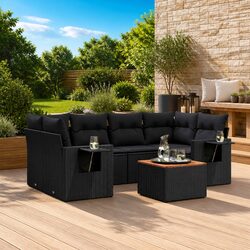 Compact 7-Piece Garden Sofa Set for Outdoor Relaxation