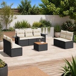 Compact and Stylish 8 Piece Outdoor Sofa Set