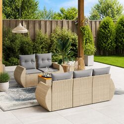6-Piece Modular Garden Sofa Set for Your Patio