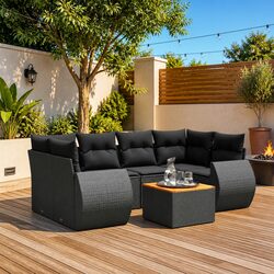 Compact 7 Piece Outdoor Sofa Set, Perfect for Any Space
