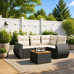 Sleek 5 Piece Garden Sofa Set with Storage Solutions