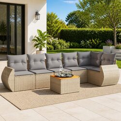7-Piece Garden Sofa Set for Outdoor Enjoyment