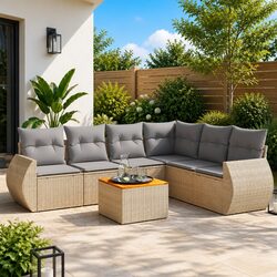 7 Piece Garden Sofa Set