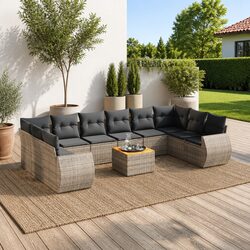 11-Piece Garden Sofa Set for Outdoor Relaxation