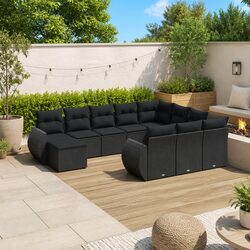 Compact and Stylish 11-Piece Outdoor Sofa Set