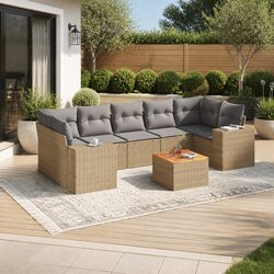 8-Piece Garden Sofa Set for Patios