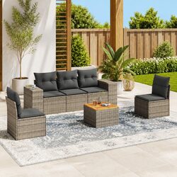 6 Piece Garden Sofa Set - Modular and Comfortable
