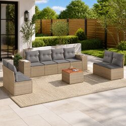 9 Piece Garden Sofa Set with Modern Appeal