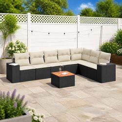 Get Cozy with This 8 Piece Outdoor Garden Sofa Set