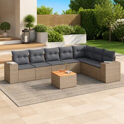 8 Piece Garden Sofa Set: Simple Comfort for Your Outdoors