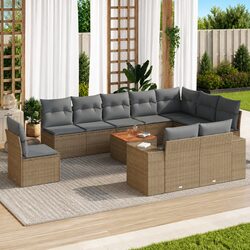 11 Piece Garden Sofa Set - Compact and Versatile