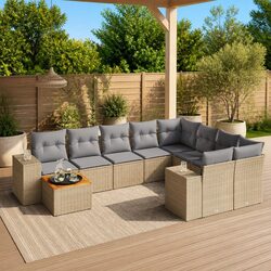 10-Piece Outdoor Sofa Set for Relaxing Evenings