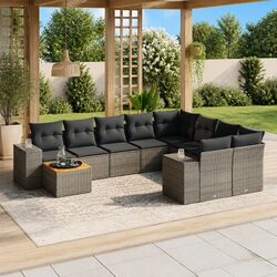 Your Ideal 10-Piece Garden Sofa Set in Grey